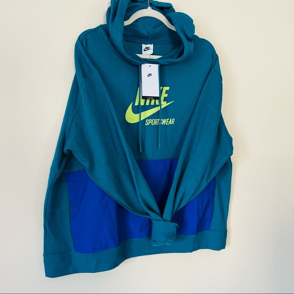 New Nike Heritage Fleece Pullover Hoodie top - Picture 6 of 7